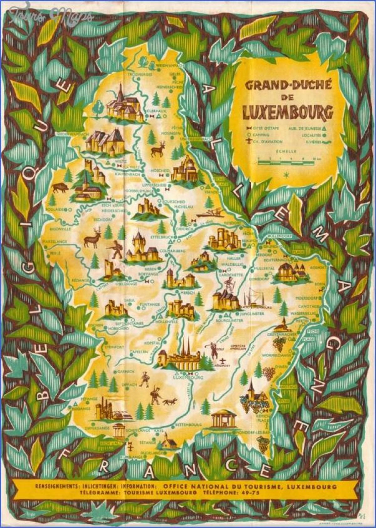 harta e Luksemburgut, gjë