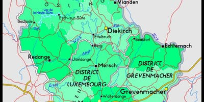 Luksemburgu hartë vendndodhjen e